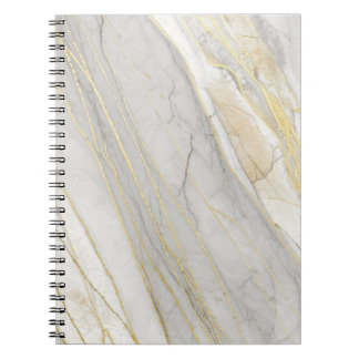 Gouden Geaderde Carrara Marmer Textuur Notitieboek