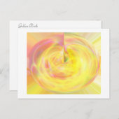 Gouden Geboorte Aankondigingskaart (Voorkant / Achterkant)