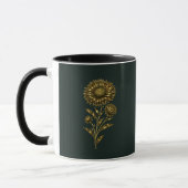 Gouden Geboorte Bloem Custom Mok - September Aster (Links)