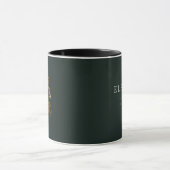 Gouden geboortebloem Custom naam mok - Februari (Midden)