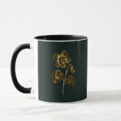 Gouden geboortebloem Custom naam mok - Februari (Links)