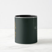 Gouden geboortebloem Custom naam mok - Juni Roos (Midden)
