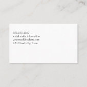 Gouden Geborstelde Achtergrond Visitekaartje (Achterkant)