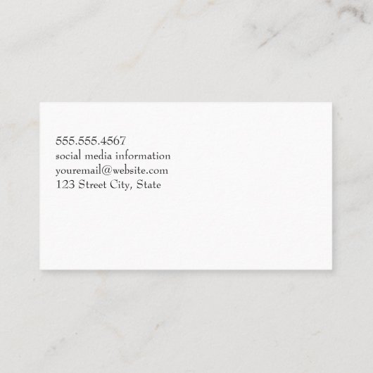 Gouden Geborstelde Achtergrond Visitekaartje (Achterkant)