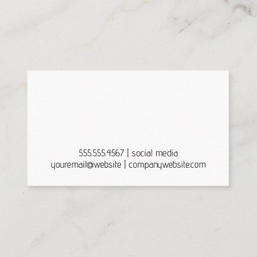 Gouden Geborstelde Marmeren Achtergrond Visitekaartje (Achterkant)