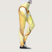 Gouden Gebroken Hart Kunst Leggings (Rechts)