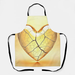 Gouden Gebroken Hart Kunst Schort