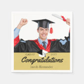 Gouden Geel Afstuderen feestklas van 20xx Servet (Voorkant)