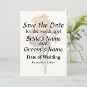 Gouden Geel en Bronzen Iris Save The Date (Staand voorkant)