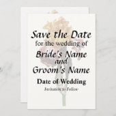 Gouden Geel en Bronzen Iris Save The Date (Voorkant / Achterkant)