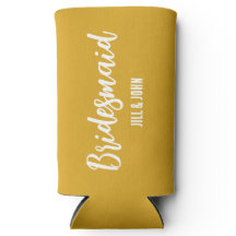 Gouden Geel Gestileerde Bruidsmeisje