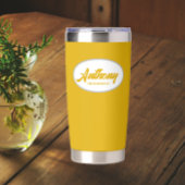 Gouden Geel gestileerde bruiloft Groomsman Geïsoleerde Drinkbeker