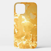 Gouden Geel Marmeren Inktpatroon Case-Mate iPhone Case (Achterkant)