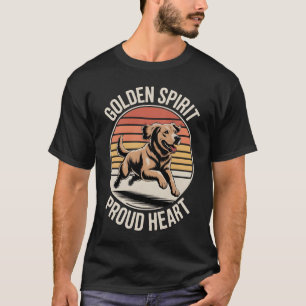 Gouden Geest Trots Hart Ontwerp T-shirt