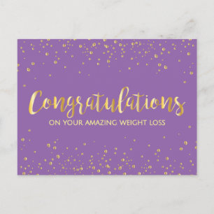 Gouden Gefeliciteerd Weight Loss Award Certificaat Briefkaart