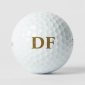 Gouden gegraveerde golfballen (Voorkant)