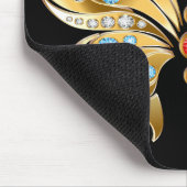 Gouden Gejuweelde Vlinder Muismat (Hoek)