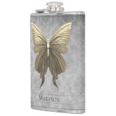 Gouden gejuwelde vlinderfles heupfles (Links)