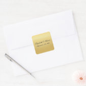 Gouden gekleurde bruiloft zegel (Envelop)