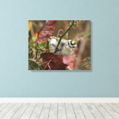 Gouden gekroonde koningin canvas afdruk (Insitu (Houten vloer))