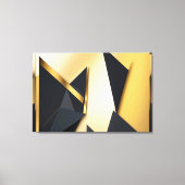 Gouden Gelaagde Geometrie Canvas Afdruk (Voorkant)