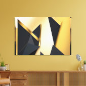 Gouden Gelaagde Geometrie Canvas Afdruk (Insitu (Woonkamer))