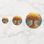 Gouden geldboom Gouden munten Confetti (Voorkanten)