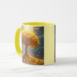 Gouden geldboom Gouden munten Mok