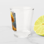 Gouden geldboom Gouden munten Shot Glas (Rechts)