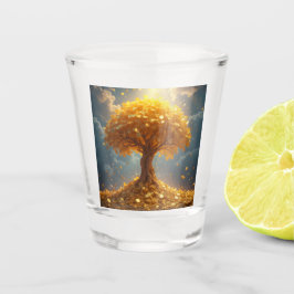 Gouden geldboom Gouden munten Shot Glas