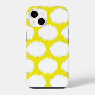 Gouden Gele Aziatische Stemmingen Ikat Stippen iPhone 14 Hoesje