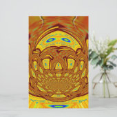 Gouden Gele Baseball Handschoen Art Print (Staand voorkant)