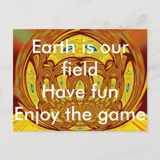 Gouden Gele Baseball Handschoen Art Print Briefkaart (Voorkant)