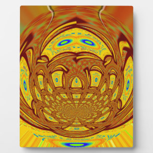 Gouden Gele Baseball Handschoen Art Print Fotoplaat