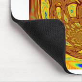 Gouden Gele Baseball Handschoen Art Print Muismat (Hoek)