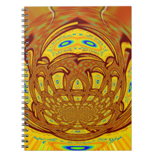 Gouden Gele Baseball Handschoen Art Print Notitieboek