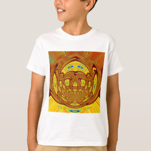 Gouden Gele Baseball Handschoen Art Print T-shirt