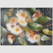 Gouden Gele Bloeiende Gumnut Decoupage Tissuepapier (Voorkant)