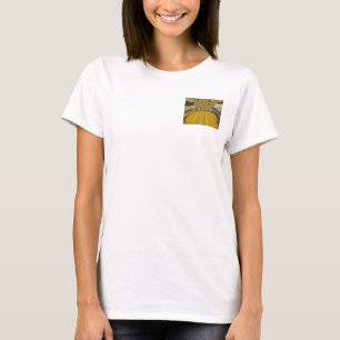Gouden Gele Bloem Patroon Design Art T-shirt