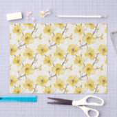 Gouden Gele Bloemen Bruiloftsfeest Tissuepapier (Craft)