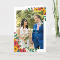 Gouden Gele Boho Bloemen Trouwfoto