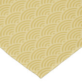 Gouden Gele Golven Art Deco Stijl Patroon Tafelkleed (Gekanteld)