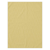 Gouden Gele Golven Art Deco Stijl Patroon Tafelkleed (Voorkant)