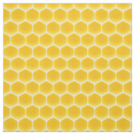 Gouden Gele Honingraat Medium Print 1" cellen Stof