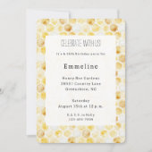 Gouden gele honingraat verjaardag kaart (Voorkant)