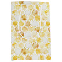 Gouden gele honingraat verjaardag