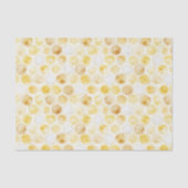 Gouden gele honingraat verjaardag tissuepapier (Voorkant)
