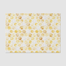 Gouden gele honingraat verjaardag tissuepapier