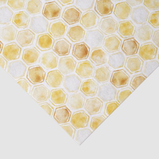 Gouden gele honingraat verjaardag tissuepapier (Detail)