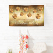 Gouden Gele kerstcadeautjes - Kerstfeest Spandoek (Insitu)